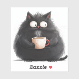 Morgen Meow Cat Laptop Sticker