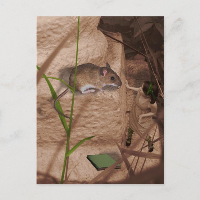 Morgen Miss Mouse. Postkarte (Vorderseite)