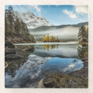 Morgen-Mood See Eibsee Glasuntersetzer