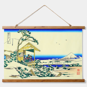 Morgen nach einem Schneefall auf Koishikawa Hokusa Wandteppich Mit Holzrahmen