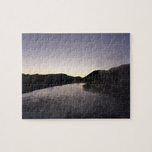 Morgen Nebel auf dem Jackson River im Grand Teton Puzzle