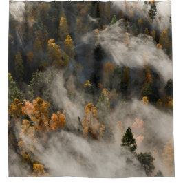 Morgen Nebel Duschvorhang