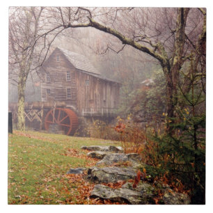 Morgen Nebel Fliese