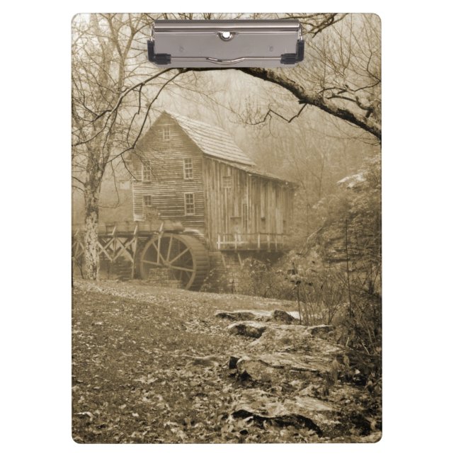 Morgen Nebel Klemmbrett (Vorderseite)