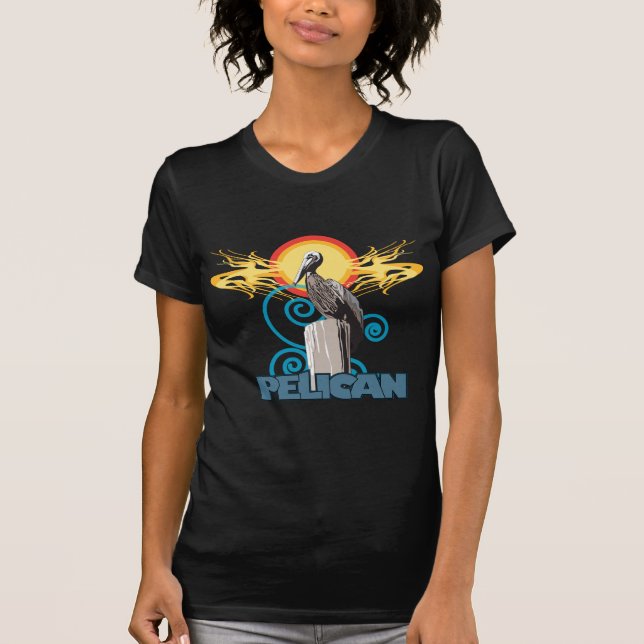 Morgen-Pelikan T-Shirt (Vorderseite)