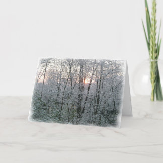 Morgen-Schnee Feiertagskarte