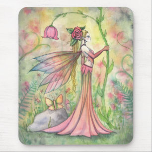 Morgen-Sonnenschein-Blumenfee-Kunst-Fantasy Mousepad