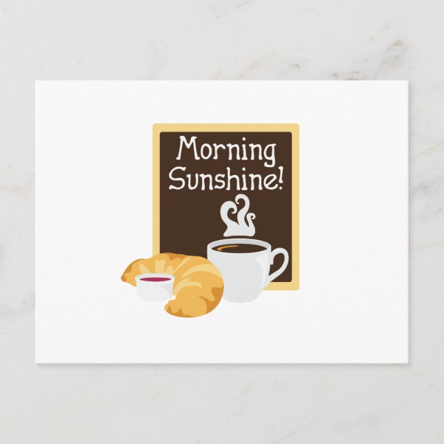 Morgen Sonnenschein! Postkarte (Vorderseite)