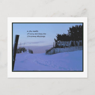 Morgen-Stern-Weihnachten Feiertagspostkarte