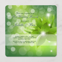 Morgen-Tau-Posten-Hochzeits-Brunch-Einladung