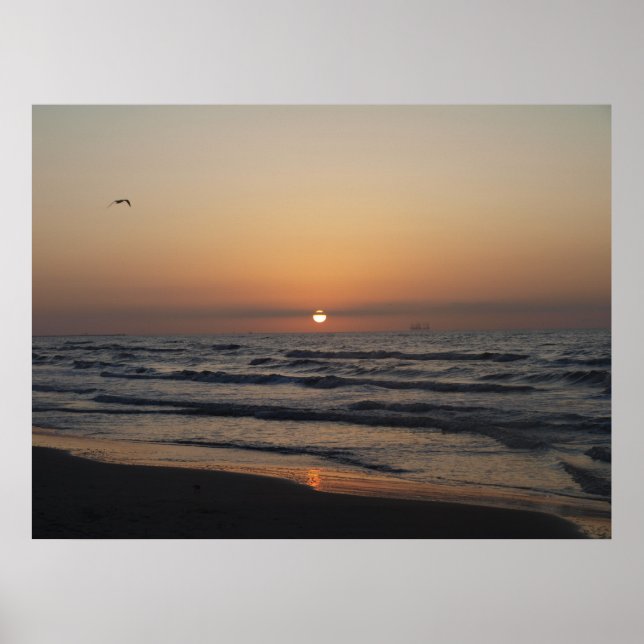 Morgen über Port Aransas_2 Poster (Vorne)