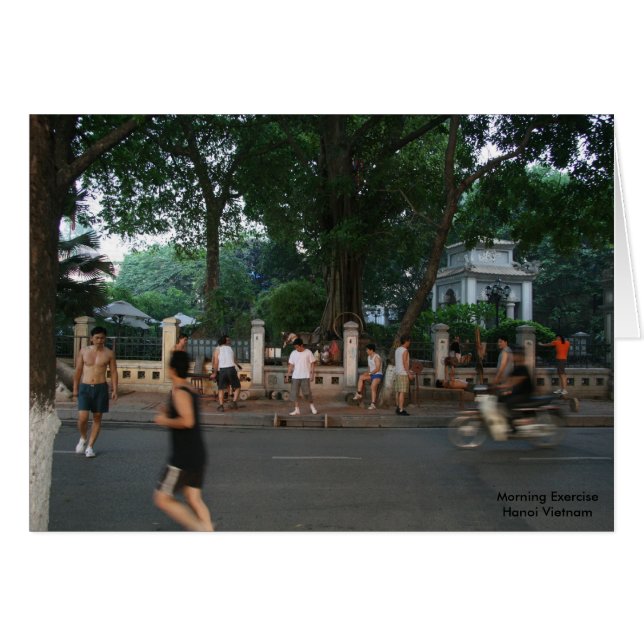Morgen-Übung * Hanoi Vietnam (Vorderseite (Horizontal))