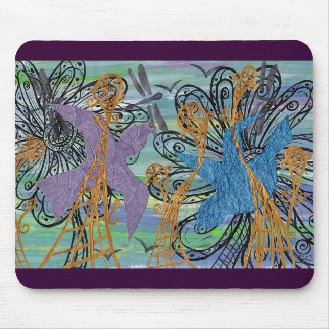 Morgen-Vögel mousepad (Vorne)
