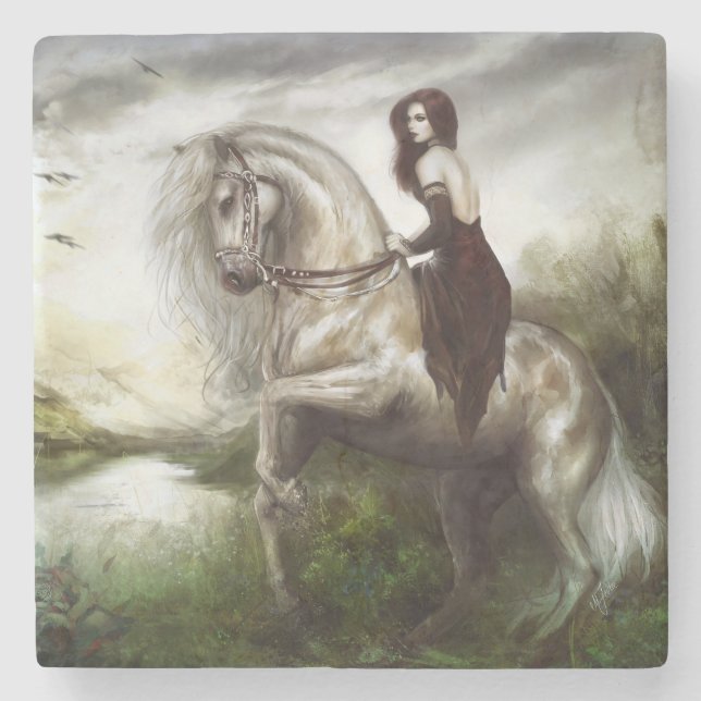 Morgen-Willkommen Steinuntersetzer (Vorderseite)