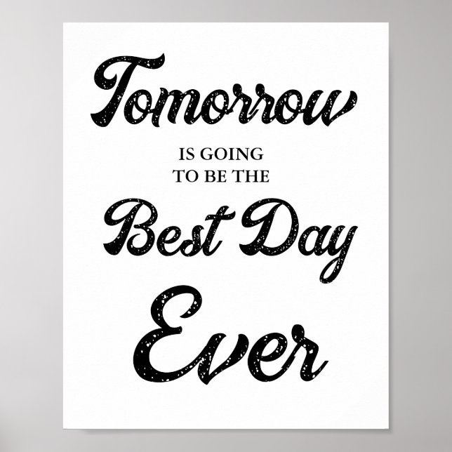 Morgen wird das beste Probe Dinner Poster (Vorne)