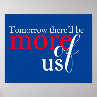 Morgen wird es mehr von uns geben poster