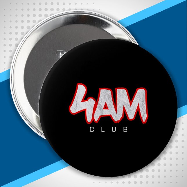 Morgen Workout 4am Personal Trainer Fitness Coach Button (Von Creator hochgeladen)