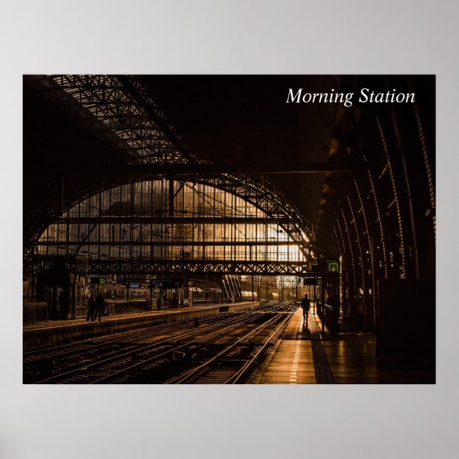 Morgenbahnhof Poster (Vorne)