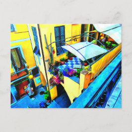 Morgenblick vom Cinque Terre Balcony Postkarte