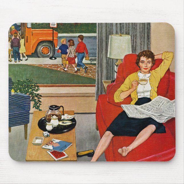 Morgencafépause Mousepad (Vorne)