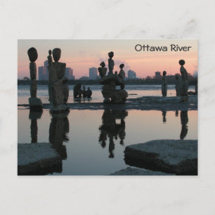 Morgendämmerung am Ottawa River. Postkarte