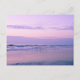 Morgendämmerung am Strand Postkarte