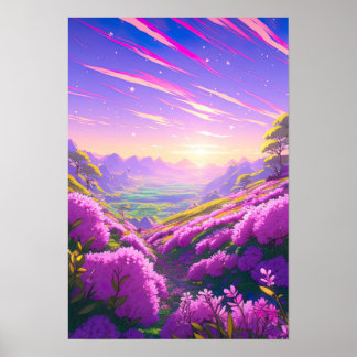 Morgendämmerung, Anime Art Poster