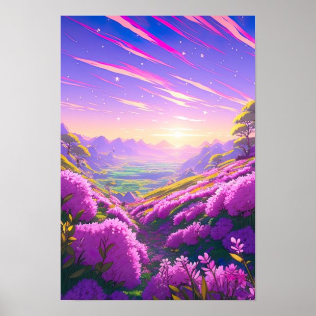 Morgendämmerung, Anime Art Poster (Vorne)