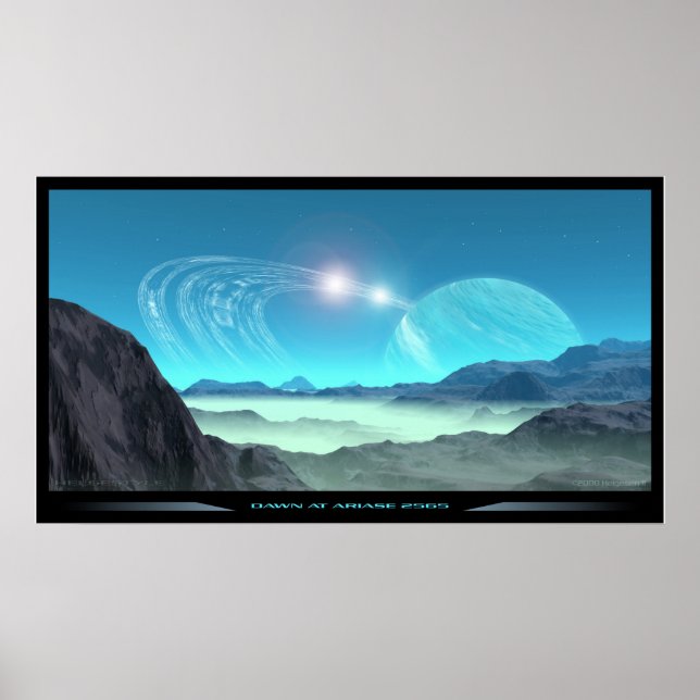 Morgendämmerung bei Ariase 2565 Poster (Vorne)