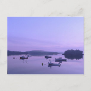 Morgendämmerung bei Lubec Postcard Postkarte
