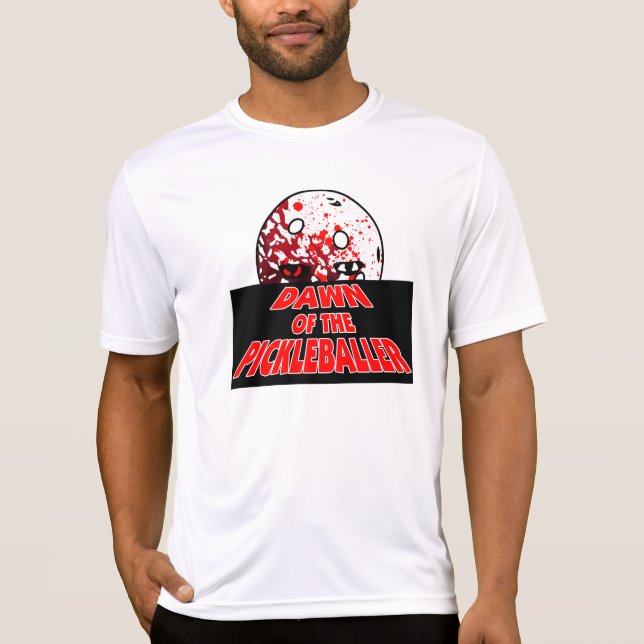 Morgendämmerung des Halloween-Horrors Zombie T-Shirt (Vorderseite)
