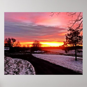 MORGENDÄMMERUNG IM WINTER POSTER