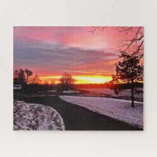 MORGENDÄMMERUNG IM WINTER PUZZLE