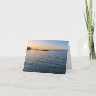 Morgendämmerung in Chapala mexico Dankeskarte