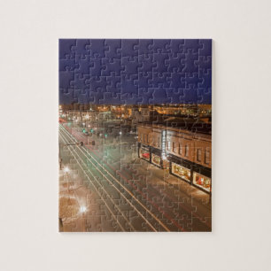 Morgendämmerung in der Main Street von Bismarck, N Puzzle