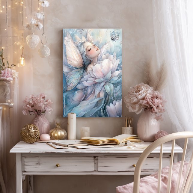 Morgendämmerung Poster (Poster of the fairy Peony of the Dawn, hung above a desk in a romantic teenage girl's study corner)