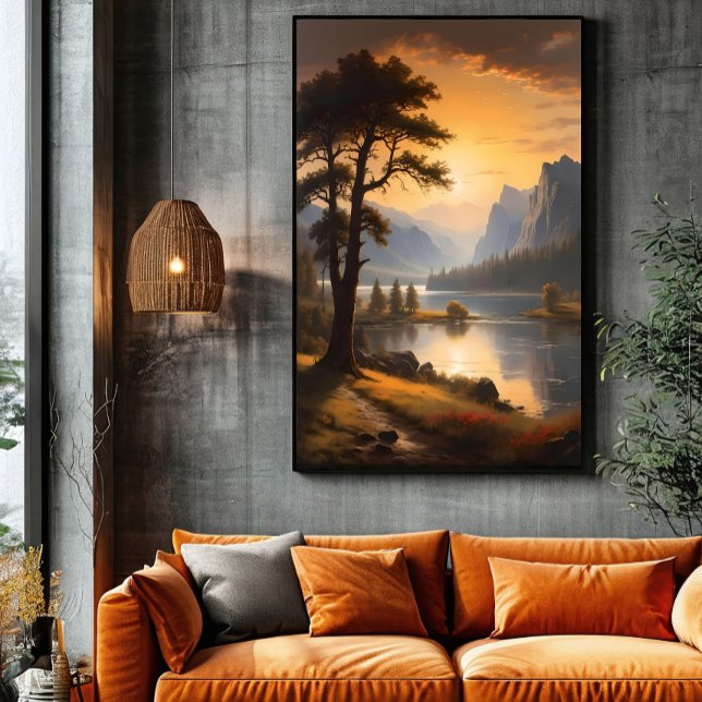 Morgendämmerung über den ewigen Bergen Poster (Von Creator hochgeladen)