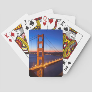 Morgendämmerung über San Francisco und Golden Gate Spielkarten