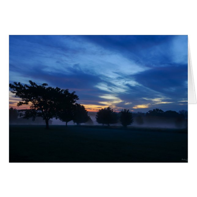 Morgendämmerung und Nebelausbruch (Vorderseite (Horizontal))
