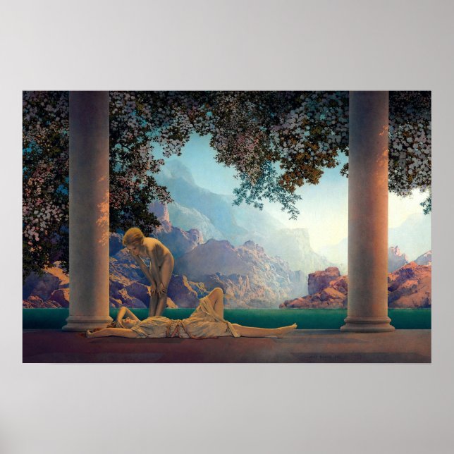 Morgendämmerung von Maxfield Parrish 1922 Poster (Vorne)