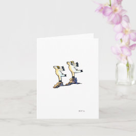 "Morgendentanz", leere Grußkarte Karte