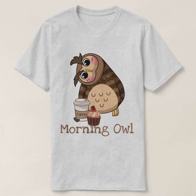 morgendlicher Owl-T - Shirt (Design vorne)