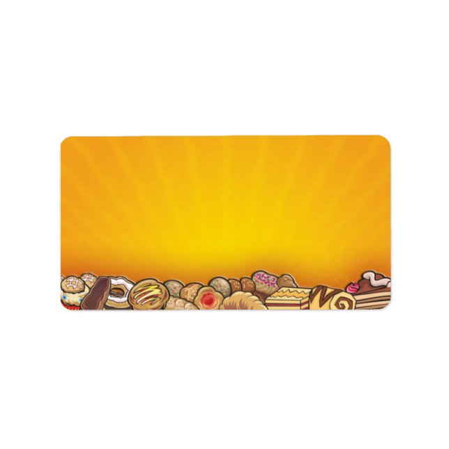 Morgengebäck ~ Etikett Adressaufkleber (Vorne)