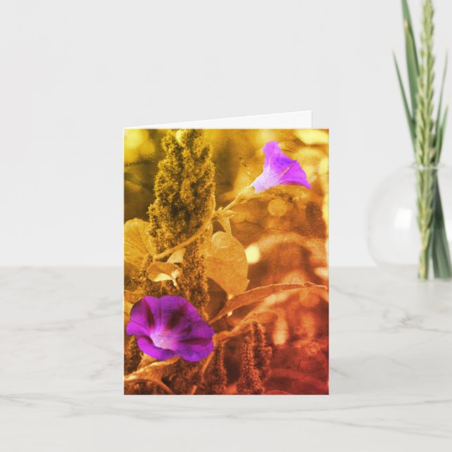 Morgengläser Schwarzweißkarte Dankeskarte (Vorderseite)