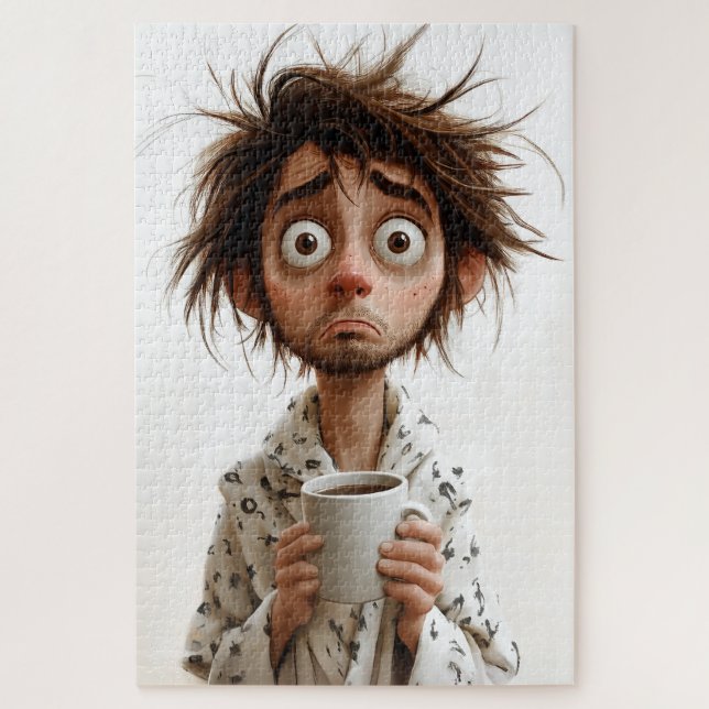 Morgengrauen: Kaffee zuerst, Fragen später Puzzle (Vertikal)