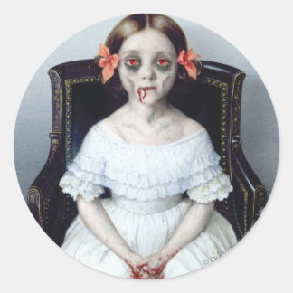 Morgengrauen Runder Aufkleber