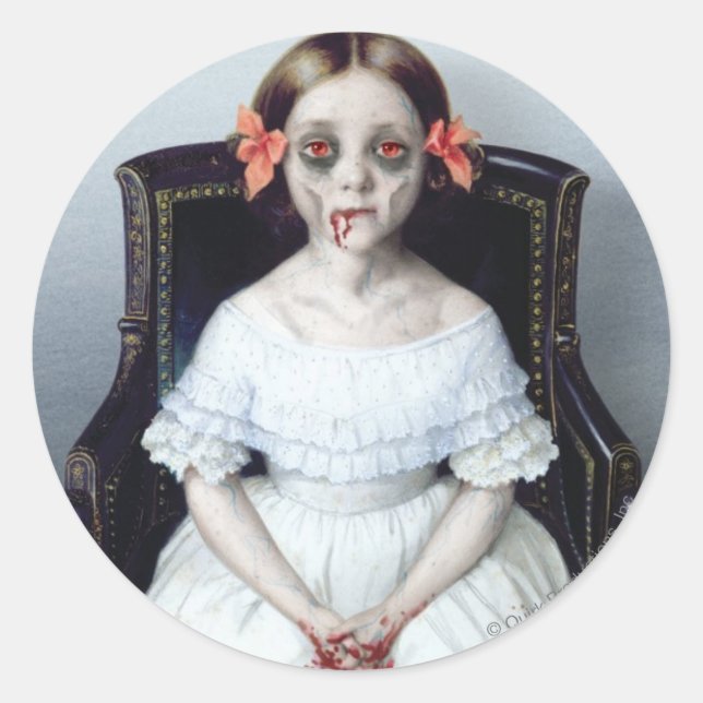 Morgengrauen Runder Aufkleber (Vorderseite)