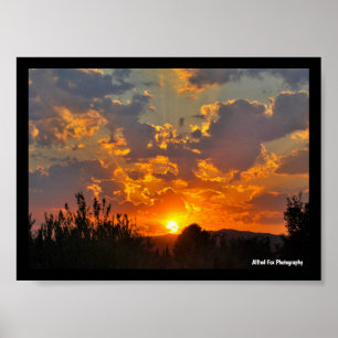 Morgenhimmel Sonnenaufgang Landschaft Poster