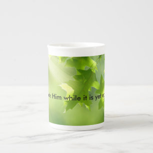 Morgeninspiration und -Liebe Prozellantasse