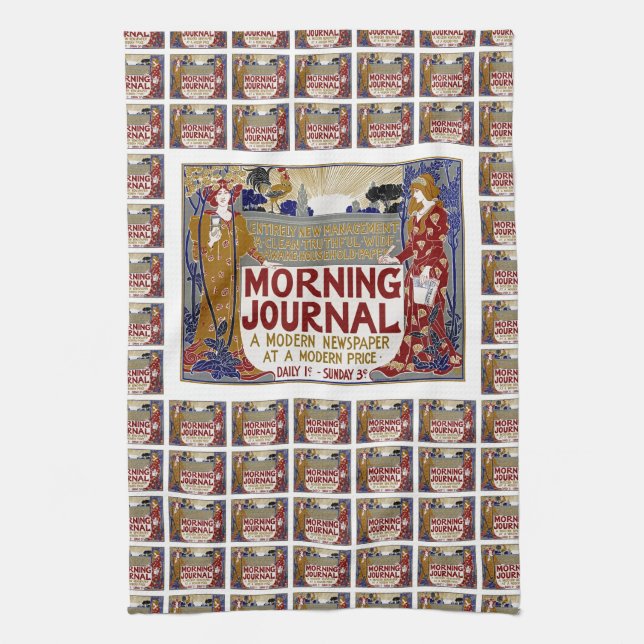 Morgenjournal Geschirrtuch (Vertikal)
